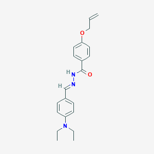 molecular formula C21H25N3O2 B389954 4-(allyloxy)-N'-[4-(diethylamino)benzylidene]benzohydrazide 