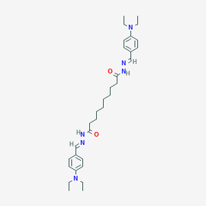 N,N'-bis[(E)-[4-(diethylamino)phenyl]methylideneamino]decanediamide
