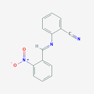 2-{[(E)-(2-nitrophenyl)methylidene]amino}benzonitrile