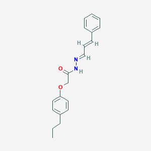 N'-(3-phenyl-2-propenylidene)-2-(4-propylphenoxy)acetohydrazide