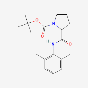 molecular formula C18H26N2O3 B3899603 Tert-butyl 2-[(2,6-dimethylphenyl)carbamoyl]pyrrolidine-1-carboxylate 