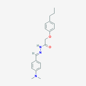 molecular formula C20H25N3O2 B389965 N'-[4-(dimethylamino)benzylidene]-2-(4-propylphenoxy)acetohydrazide 
