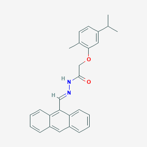 N'-(9-anthrylmethylene)-2-(5-isopropyl-2-methylphenoxy)acetohydrazide