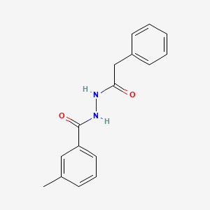 molecular formula C16H16N2O2 B3899679 3-methyl-N'-(phenylacetyl)benzohydrazide 