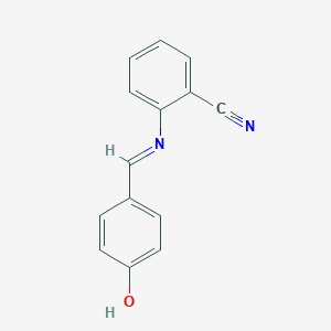 molecular formula C14H10N2O B389968 Benzonitrile, 2-(4-hydroxybenzylidenamino)- 
