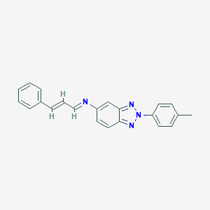 N-[2-(4-methylphenyl)-2H-1,2,3-benzotriazol-5-yl]-N-(3-phenyl-2-propenylidene)amine