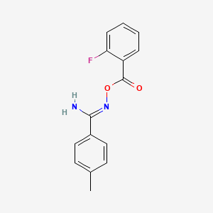 N'-[(2-fluorobenzoyl)oxy]-4-methylbenzenecarboximidamide