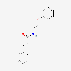 molecular formula C17H19NO2 B3899727 N-(2-phenoxyethyl)-3-phenylpropanamide 