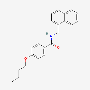 molecular formula C22H23NO2 B3899731 4-butoxy-N-(naphthalen-1-ylmethyl)benzamide 