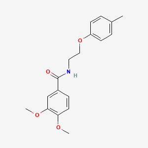 molecular formula C18H21NO4 B3899739 3,4-dimethoxy-N-[2-(4-methylphenoxy)ethyl]benzamide 