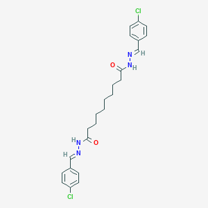 N'~1~,N'~10~-bis[(E)-(4-chlorophenyl)methylidene]decanedihydrazide