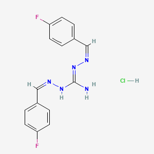 1,2-bis[(Z)-(4-fluorophenyl)methylideneamino]guanidine;hydrochloride