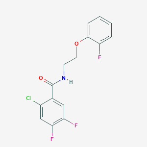 2-chloro-4,5-difluoro-N-[2-(2-fluorophenoxy)ethyl]benzamide