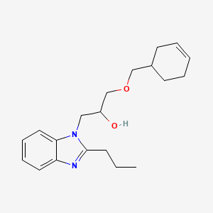 1-(Cyclohex-3-en-1-ylmethoxy)-3-(2-propylbenzimidazol-1-yl)propan-2-ol