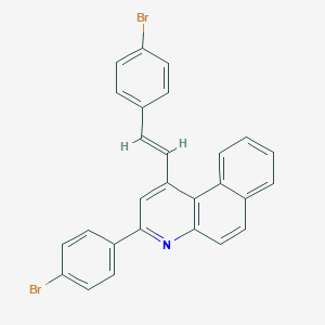 3-(4-Bromophenyl)-1-[2-(4-bromophenyl)vinyl]benzo[f]quinoline