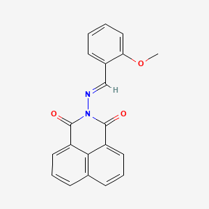 2-[(2-methoxybenzylidene)amino]-1H-benzo[de]isoquinoline-1,3(2H)-dione