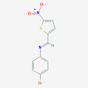 molecular formula C11H7BrN2O2S B389979 4-bromo-N-[(5-nitro-2-thienyl)methylene]aniline CAS No. 64857-15-4