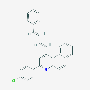 3-(4-Chlorophenyl)-1-(4-phenyl-1,3-butadienyl)benzo[f]quinoline