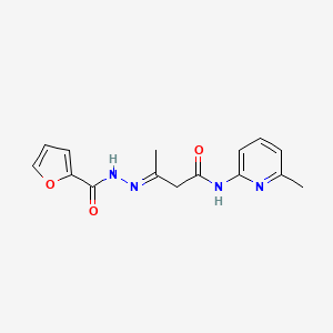 3-(2-furoylhydrazono)-N-(6-methyl-2-pyridinyl)butanamide