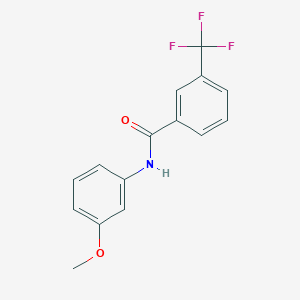 molecular formula C15H12F3NO2 B389984 N-(3-methoxyphenyl)-3-(trifluoromethyl)benzamide 