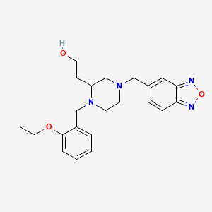 2-[4-(2,1,3-benzoxadiazol-5-ylmethyl)-1-(2-ethoxybenzyl)-2-piperazinyl]ethanol