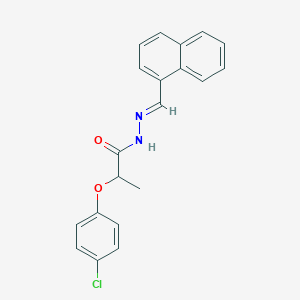 2-(4-chlorophenoxy)-N-[(E)-naphthalen-1-ylmethylideneamino]propanamide