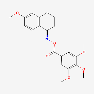 6-methoxy-3,4-dihydro-1(2H)-naphthalenone O-(3,4,5-trimethoxybenzoyl)oxime