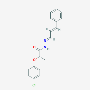 2-(4-chlorophenoxy)-N'-(3-phenyl-2-propenylidene)propanohydrazide