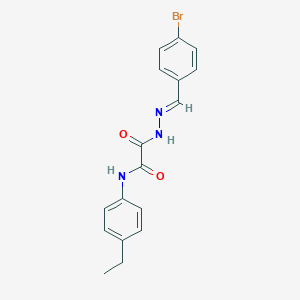 2-[2-(4-bromobenzylidene)hydrazino]-N-(4-ethylphenyl)-2-oxoacetamide