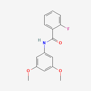 molecular formula C15H14FNO3 B3899956 N-(3,5-dimethoxyphenyl)-2-fluorobenzamide 