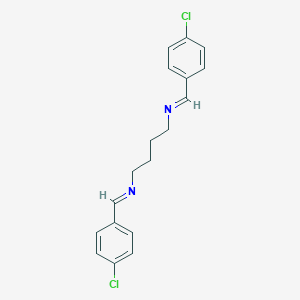 molecular formula C18H18Cl2N2 B389997 N-(4-chlorobenzylidene)-N-{4-[(4-chlorobenzylidene)amino]butyl}amine 