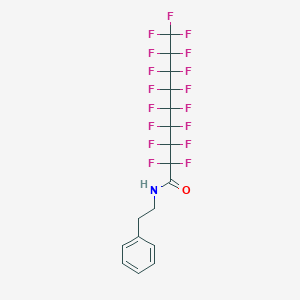 2,2,3,3,4,4,5,5,6,6,7,7,8,8,9,9,9-heptadecafluoro-N-(2-phenylethyl)nonanamide