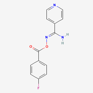 N'-[(4-fluorobenzoyl)oxy]-4-pyridinecarboximidamide