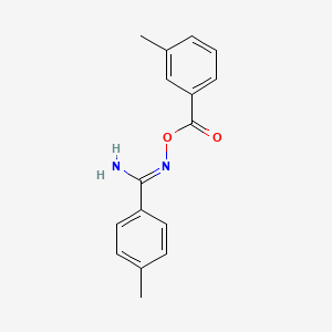 4-methyl-N'-[(3-methylbenzoyl)oxy]benzenecarboximidamide