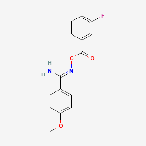 N'-[(3-fluorobenzoyl)oxy]-4-methoxybenzenecarboximidamide