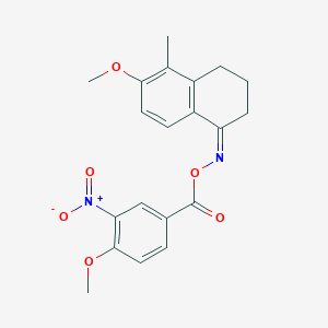 molecular formula C20H20N2O6 B3900009 6-methoxy-5-methyl-3,4-dihydro-1(2H)-naphthalenone O-(4-methoxy-3-nitrobenzoyl)oxime CAS No. 5925-99-5