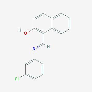 molecular formula C17H12ClNO B390002 1-(3-Chlorophenyliminomethyl)-2-naphthol CAS No. 3172-38-1