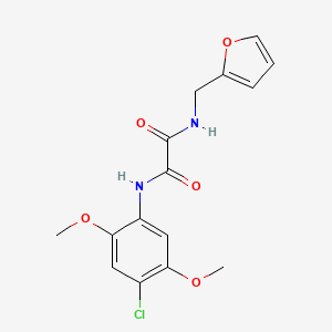 N-(4-chloro-2,5-dimethoxyphenyl)-N'-(2-furylmethyl)ethanediamide