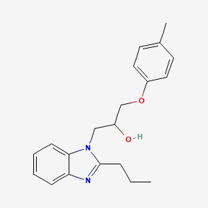 1-(4-methylphenoxy)-3-(2-propyl-1H-benzimidazol-1-yl)-2-propanol