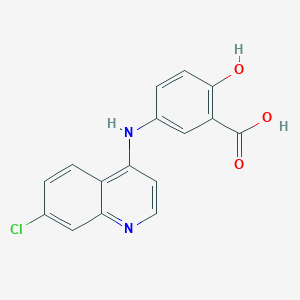 5-[(7-chloro-4-quinolinyl)amino]-2-hydroxybenzoic acid