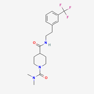 N~1~,N~1~-dimethyl-N~4~-{2-[3-(trifluoromethyl)phenyl]ethyl}-1,4-piperidinedicarboxamide