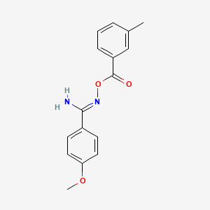 4-methoxy-N'-[(3-methylbenzoyl)oxy]benzenecarboximidamide