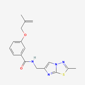 N-[(2-methylimidazo[2,1-b][1,3,4]thiadiazol-6-yl)methyl]-3-[(2-methylprop-2-en-1-yl)oxy]benzamide