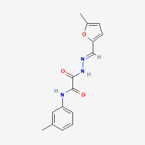 2-{2-[(5-methyl-2-furyl)methylene]hydrazino}-N-(3-methylphenyl)-2-oxoacetamide