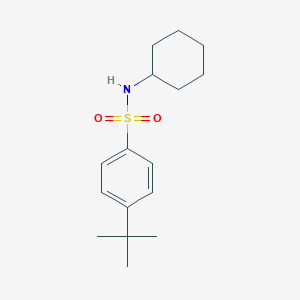 molecular formula C16H25NO2S B390019 4-tert-butyl-N-cyclohexylbenzenesulfonamide 