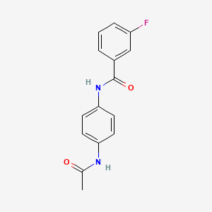 N-[4-(acetylamino)phenyl]-3-fluorobenzamide