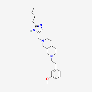 N-[(2-butyl-1H-imidazol-4-yl)methyl]-N-({1-[2-(3-methoxyphenyl)ethyl]-3-piperidinyl}methyl)ethanamine