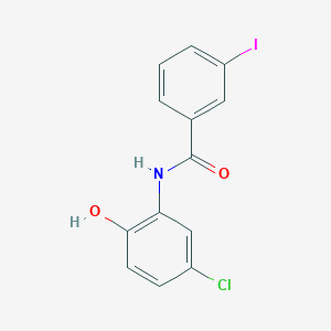 molecular formula C13H9ClINO2 B390024 N-(5-chloro-2-hydroxyphenyl)-3-iodobenzamide 