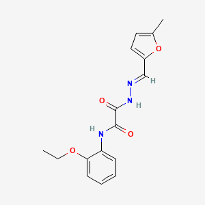 N-(2-ethoxyphenyl)-2-{2-[(5-methyl-2-furyl)methylene]hydrazino}-2-oxoacetamide