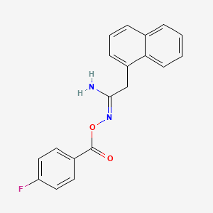 N'-[(4-fluorobenzoyl)oxy]-2-(1-naphthyl)ethanimidamide